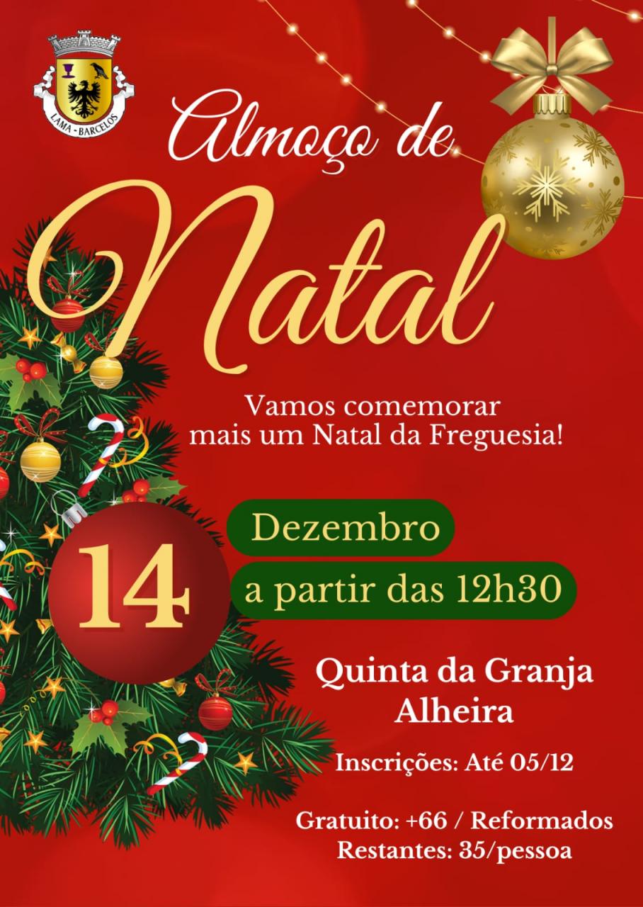 ALMO&Ccedil;O DE NATAL DA FREGUESIA 2025